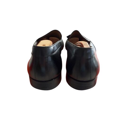 Bally of Switzerland Black Leather Tassel Loafers